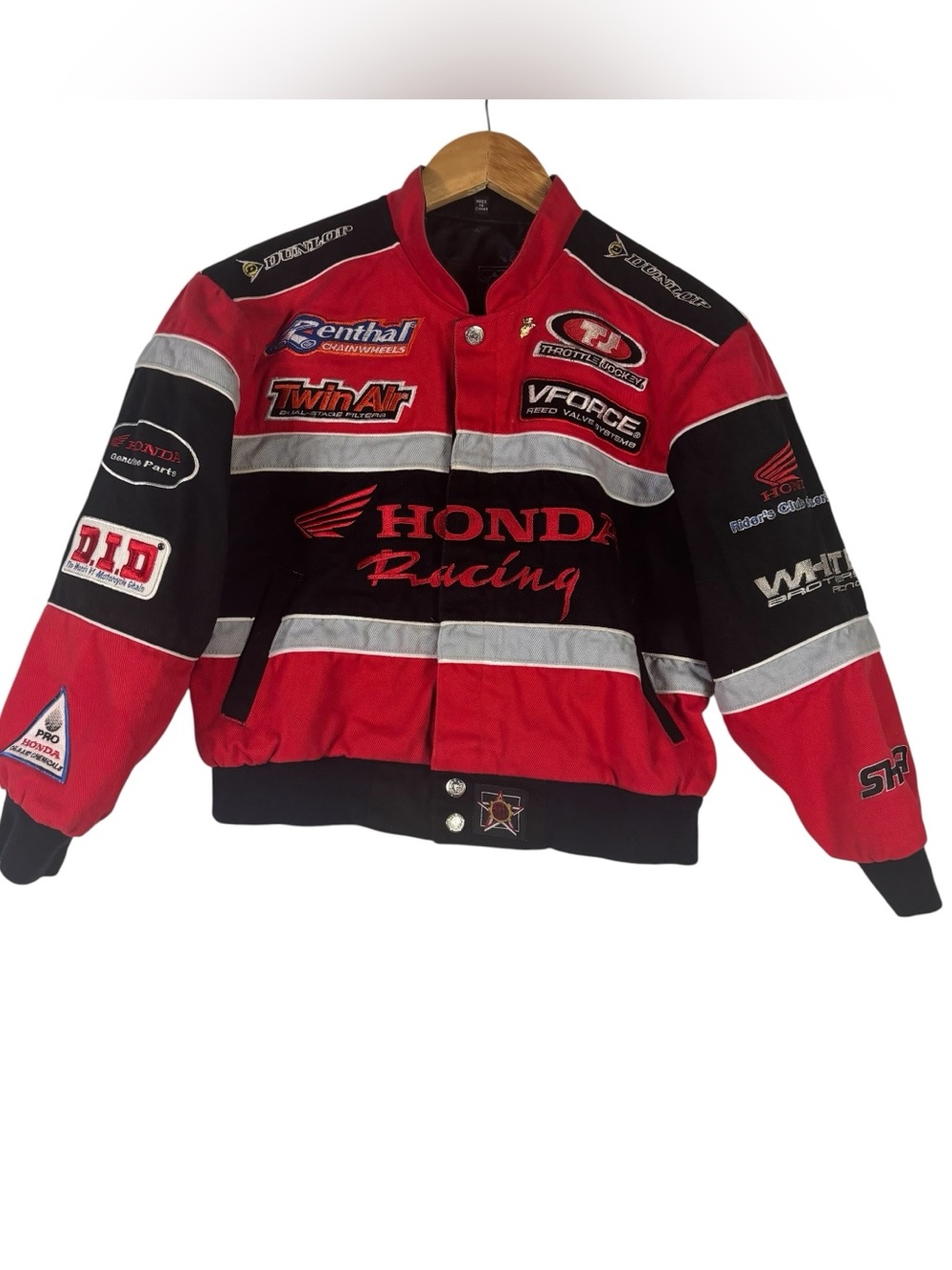 JH Design Vintage Honda Racing Embroidered Jacket Youth XL